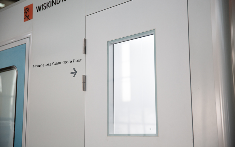 Wiskind Customizable Frameless Seal Cleanroom Doors For GMP Requirement With ISO9001