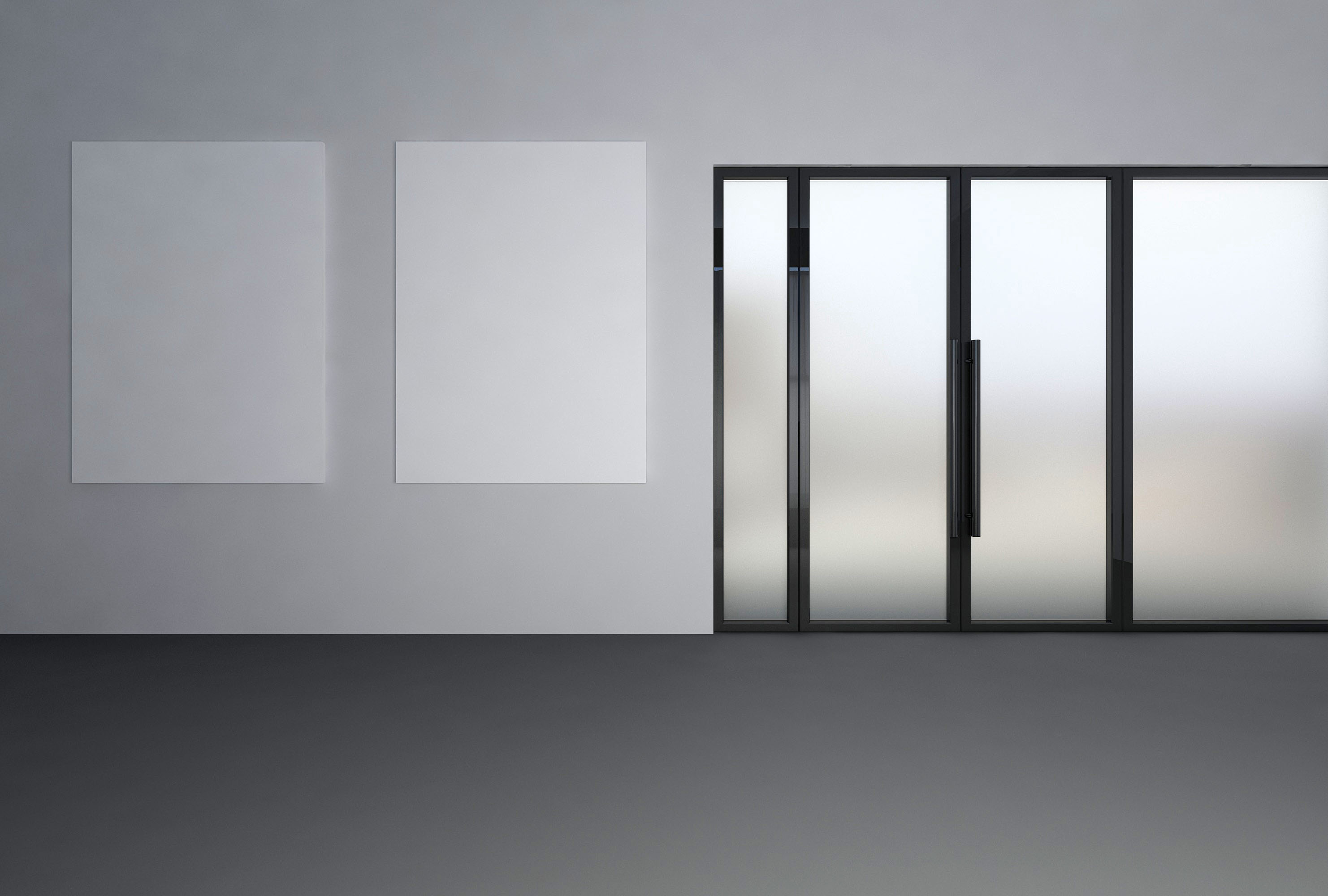 steel glass cleanroom door with beautiful appearance and strong durability