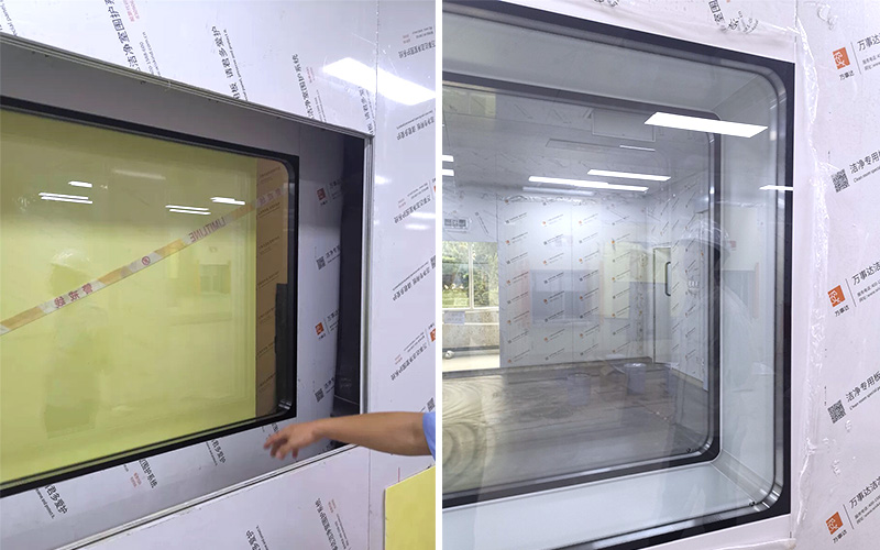 50mm thick cleanroom windows