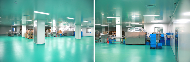 The ceiling system can be perfectly connected with the modular cleanroom panel system