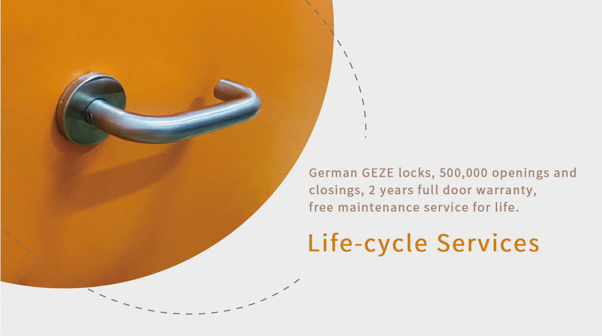 The master door lock adopts custom German GEZE locks