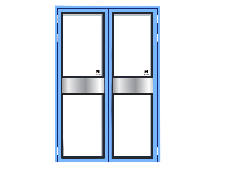 Steel Glass Cleanroom Door