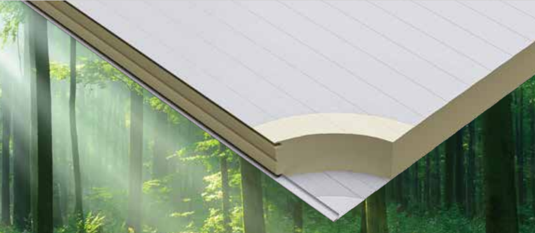 EcoSpar-BMB biomass balanced polyurethane cold storage panel