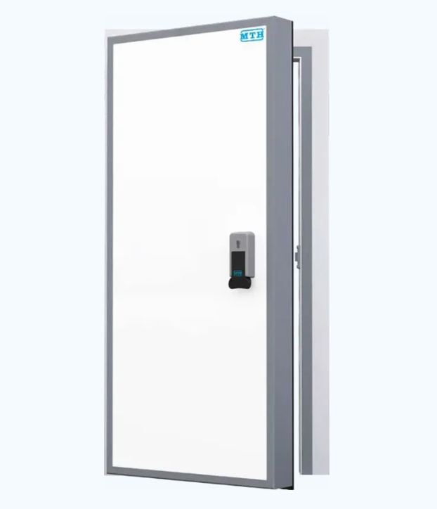 Hinged door suitable cold rooms having negative temperatures up to -45°C